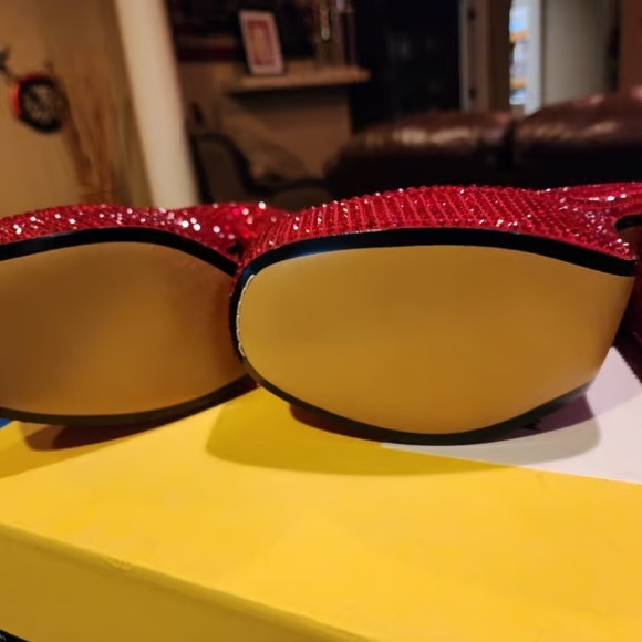 Marc Jacobs Glittering Red Platform Shoes - Picture 9 of 13